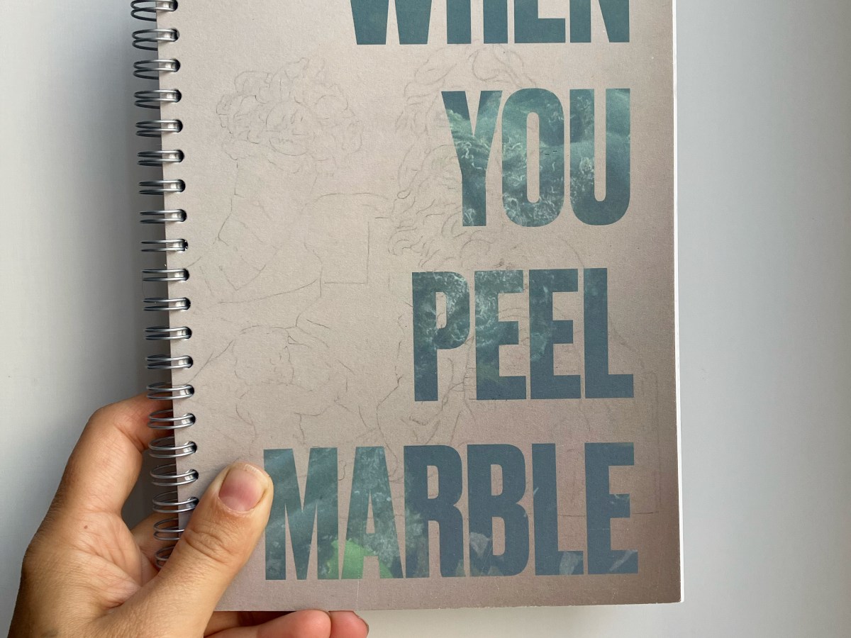 When you peel&nbsp;Marble
